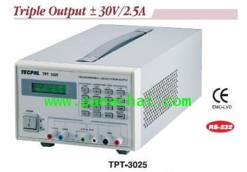 AC/DC Power Supply  TPT-3025, -30V 0V +30V, 2.5Amp