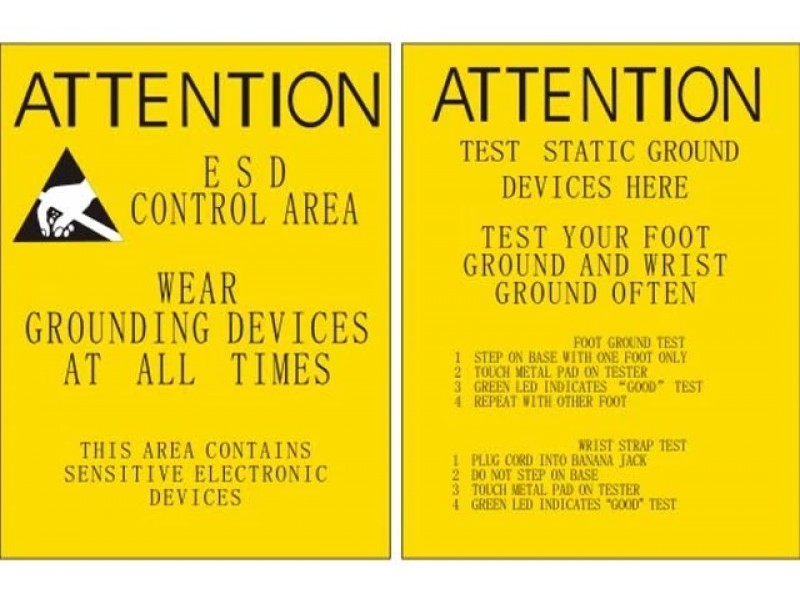 Anti Static Label