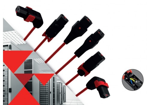 UNIQUE PATENTED LOCKABLE FEMALE C13 & C19 IEC CONNECTORS AND OUTLETS