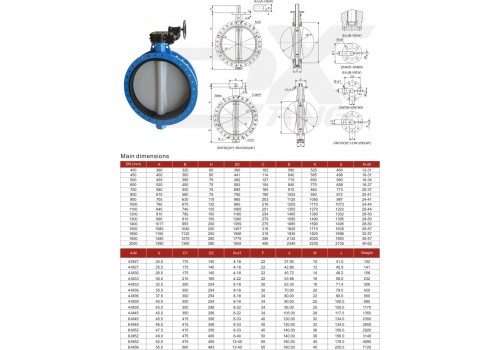 U Type flange butterfly valve